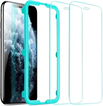 واقي شاشة من الزجاج المقوى ESR ممتاز لهاتف iPhone 11 Pro Max و iPhone XS Max ، قطعتان متوافقان مع iPhone 6.5 بوصة 10