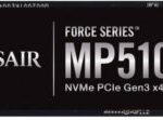 Corsair MP510 - سلسلة القوة ، 480 جيجابايت فائق السرعة - PCIe Gen 3 x4 ، M.2 NVMe 9