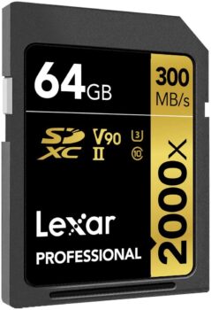 بطاقة ذاكرة Lexar Professional 64GB SDXC 3