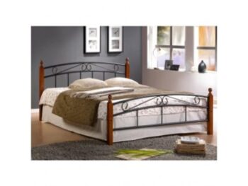 iCaverne - سرير معدني بأرجل خشبية ماليزية 17