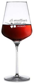 كأس نبيذ مع نقش "أفضل جد في العالم" - أمافل 19