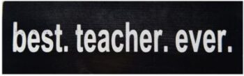 "best.teacher.ever" ديكور حائط من خشب الأرز الصلب 26