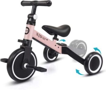 XJD 3 في 1 التوازن دراجة ثلاثية العجلات طفلة 1 2 3 سنوات من العمر 113