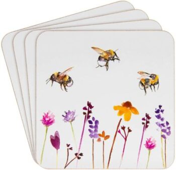 مجموعة من 4 أكواب من Shudehill Giftware Busy Bees Collection 3