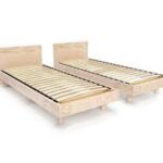 ABC أثاث سرير مزدوج من الخشب الصلب 10