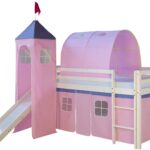 Homestyle4u 1496 - سرير علوي للأطفال مع منزلق 12