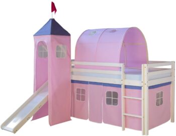 Homestyle4u 1496 - سرير علوي للأطفال مع منزلق 4