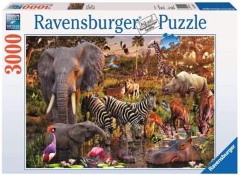 حيوانات Ravensburger من القارة الأفريقية - 3000 قطعة 21