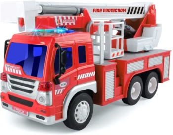 GizmoVine - شاحنة إطفاء بلاستيكية 16